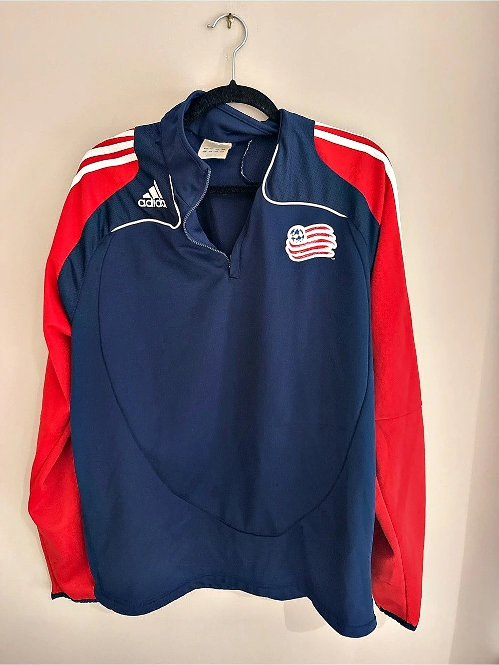 adidas Men's Blue & Red Soccer Jersey Size Medium Like New